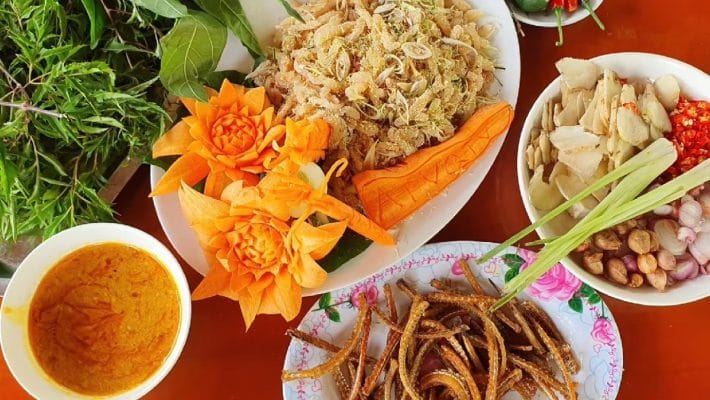 Gỏi cá nhệch truyền thống Gỏi cá nhệch truyền thống